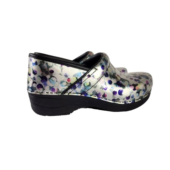 Dansko XP 2.0 Patent Leather Clog Womens EU38 US 7.5 8 Multi Dot Multicolor - Picture 4 of 9